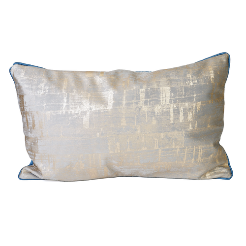 Belmont Cushion Cover, Silver & Blue, 30x50 cm