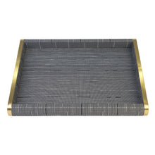 Bolton Tray, Black and Gold
