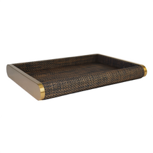 Bolton Tray, Brown & Gold