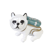 Front view of dog figurine
