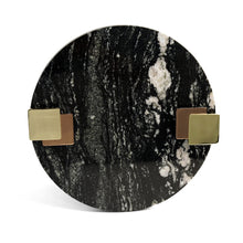 Darcy Plate, Black & Gold