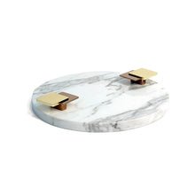 Darcy Plate, White & Gold