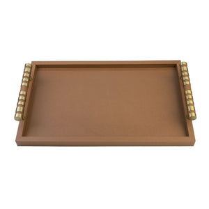 Glendale Tray, Brown and Gold