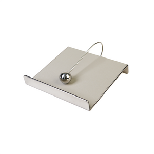Top view of silver & grey napkin holder