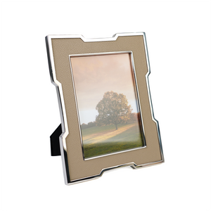 Side view of beige photoframe