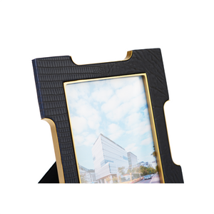 Detailed view of grey photoframe