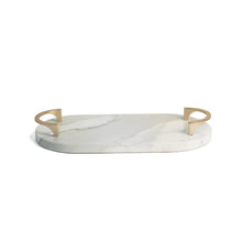 Lamont Tray, White & Gold (Out of Stock. Pre-Order)