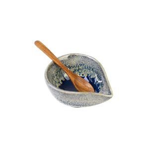 Lapis Sauce Bowl & Wooden Spoon