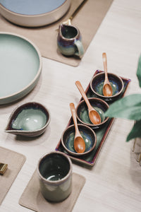 Olive Sauce Bowl & Wooden Spoon
