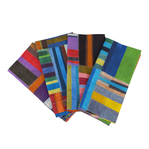 Patchwork Napkins, Set of Four, Multi-Coloured
