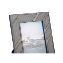 Detailed view of silver photoframe