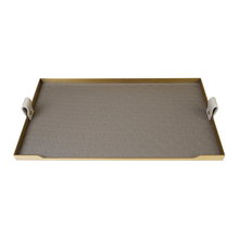 Quincey Tray, Grey & Gold