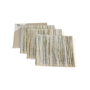 Restore Coasters, Set of 4, Gold & Silver