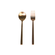 Rose Gold Spoon & Fork, Small