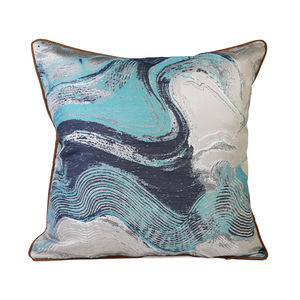 Sedona Cushion Cover, Blue & Beige, 45x45 cm