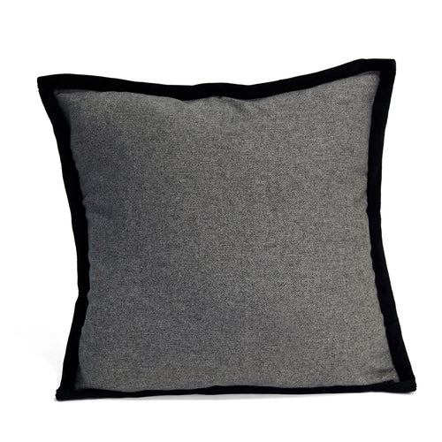 Seville Cushion Cover, Grey & Black