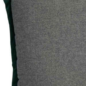 Seville Cushion Cover, Grey & Dark Green, 45 x 45 cm
