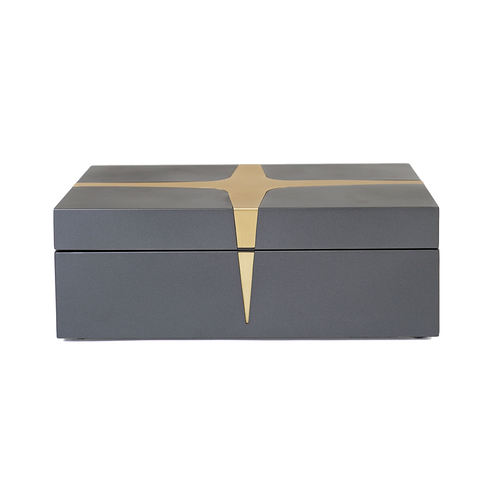 Venice Box, Grey & Gold
