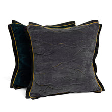Victoria Cushion Cover, Dark Grey, 45x45 cm