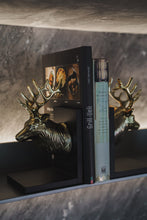 Reindeer Bookends, Black and Gold