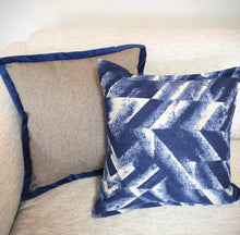 Seville Cushion Cover, Blue and Grey, 45 x 45 cm