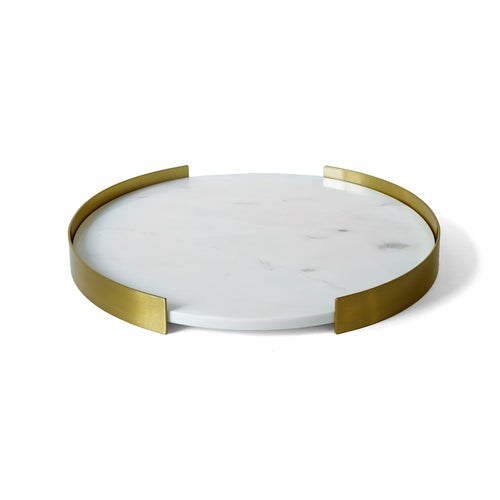 London Plate, White Marble and Gold
