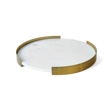 London Plate, White Marble and Gold