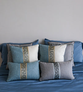 Dynasty Cushion Cover, Blue, 30 x 50 cm
