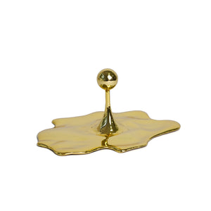 Droplet Sculpture, Gold
