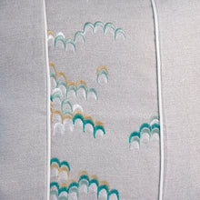 Emei Cushion Cover, Grey & Green, 45 x 45 cm