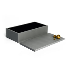 Finley Box, Grey and Gold
