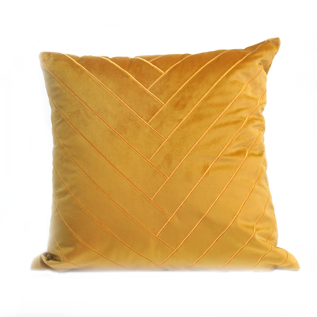 Gabrielle Cushion Cover, Burnt Yellow, 45 x 45 cm
