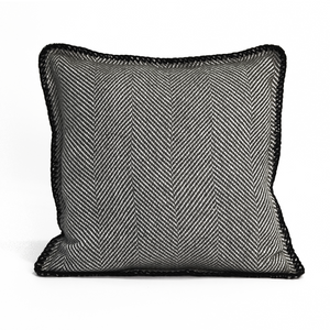 Vermont Cushion Cover, Charcoal Grey, 45x45 cm