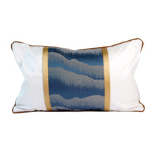 Highland Cushion Cover, Blue and Cream
