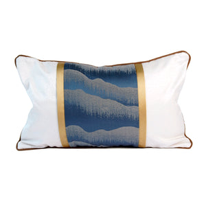 Highland Cushion Cover, Blue & Cream, 30 x 50 cm