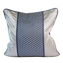 Kenji Cushion Cover, Blue and Silver, 45x45 cm