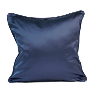 Kenji Cushion Cover, Blue and Silver, 45x45 cm