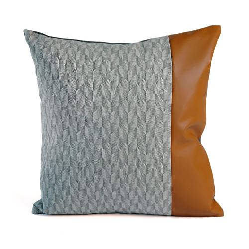 Oakland Cushion Cover, Grey and Brown, 45 x 45 cm