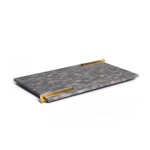 Reeves Tray, Grey and Gold