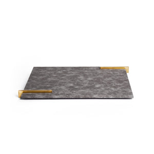 Reeves Tray, Grey and Gold