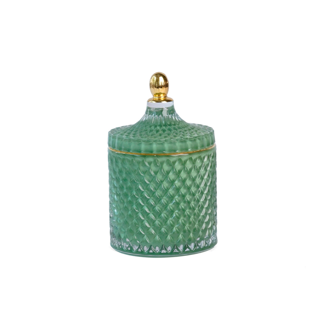 Rochelle Jar, Green and Gold