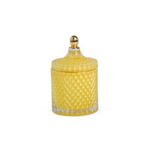Rochelle Jar, Yellow and Gold
