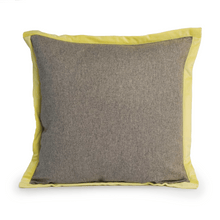 Seville Cushion Cover, Yellow and Grey, 45 x 45 cm