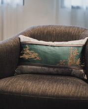 Fir Cushion Cover, Green and Silver, 30 x 50 cm